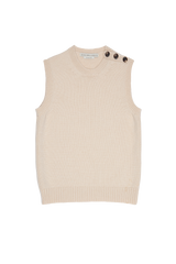 Knitted Vest in Cashmere
