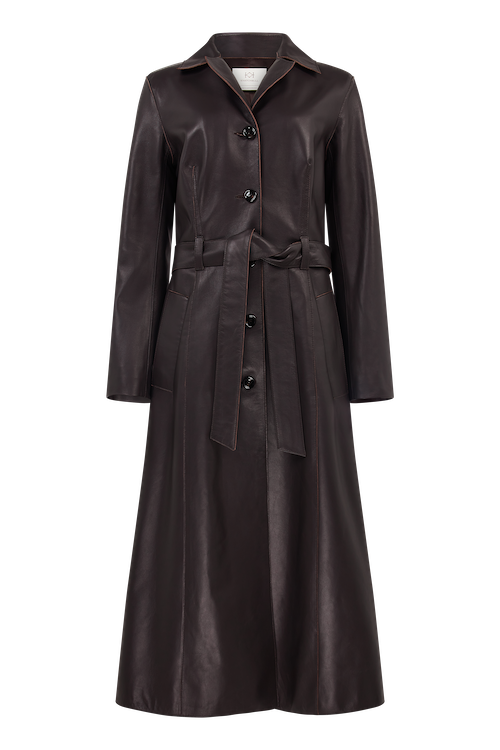 Dress Coat in Leather