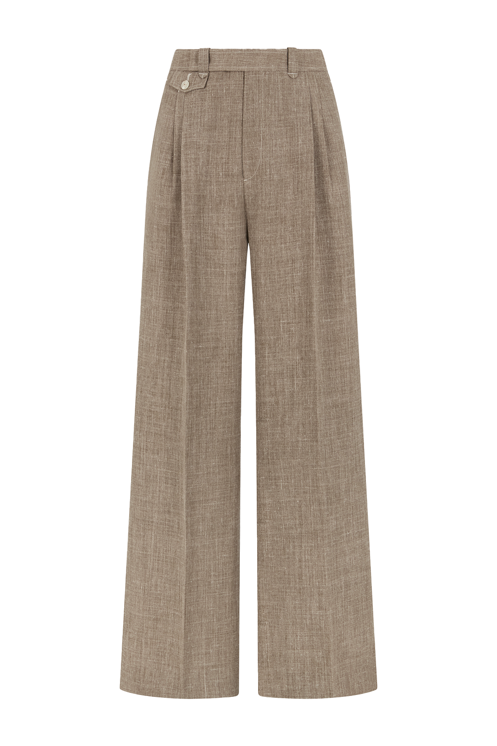 Wide Leg Trouser in Linen
