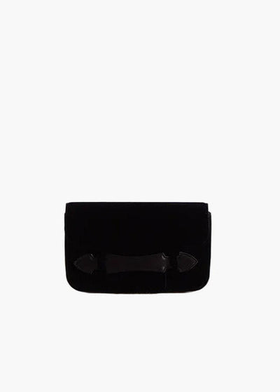 Romy Tuxedo Clutch in Black