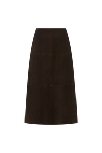 Midi Skirt in Suede