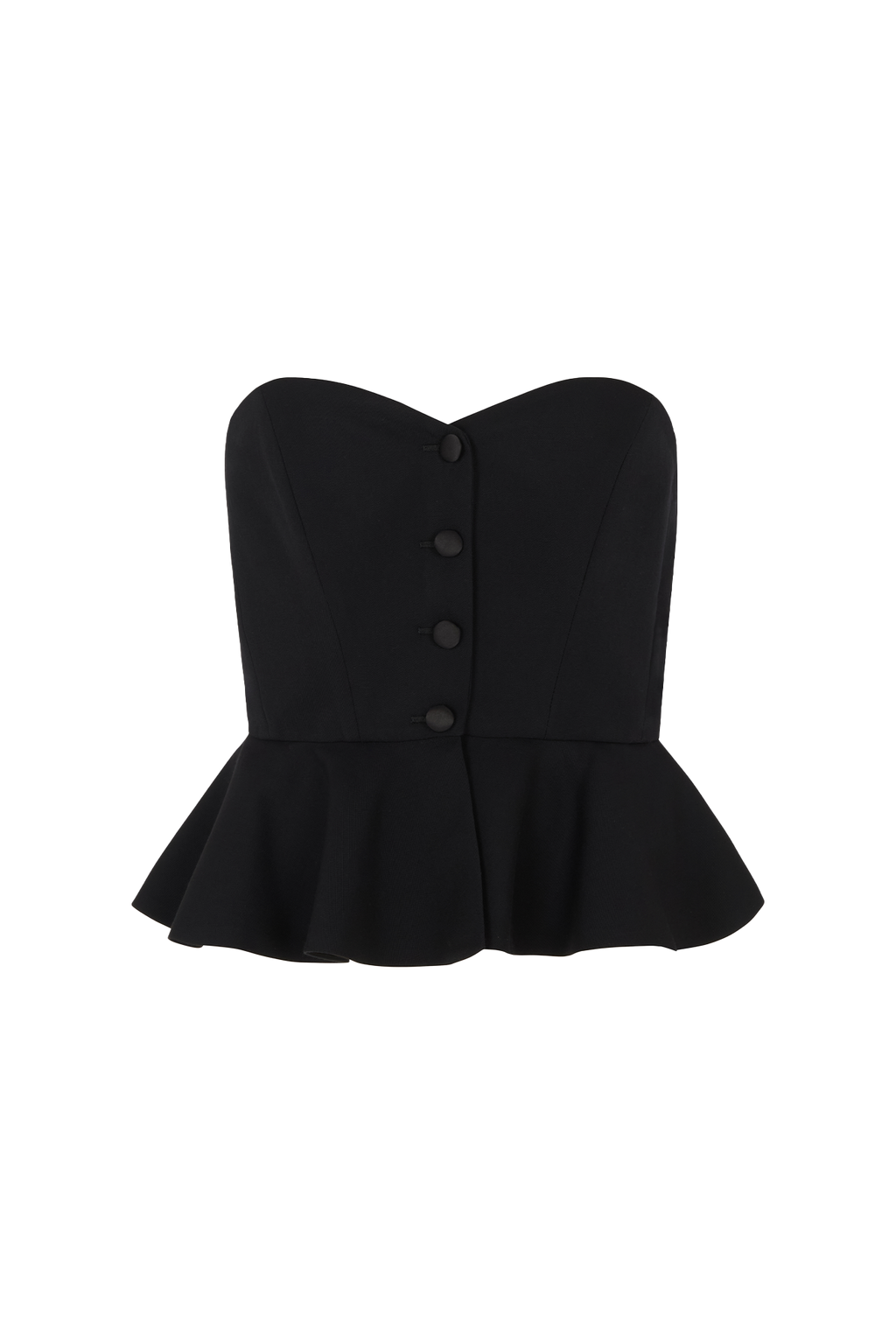 Peplum Bustier in Barathea