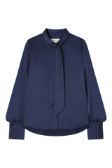 Bow Blouse in Silk