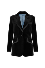 Single Breasted Jacket in Velvet