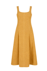 Square Neck Dress in Boucle
