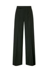 Straight Leg Trouser in Tonal Wool Stripe