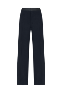 Straight Leg Trouser with Tuxedo Stripe in Barathea