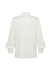 Silk Blouse in Sandwashed Silk Satin