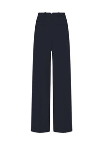 Pleated Woven Wide Leg Trouser