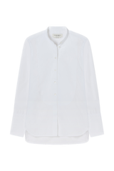 Tuxedo Bib Shirt in Poplin
