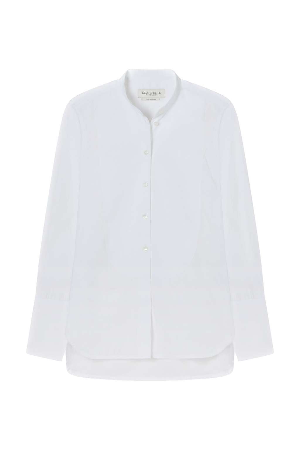 Tuxedo Bib Shirt in Poplin