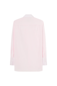 Tuxedo Pleated Shirt in Cotton