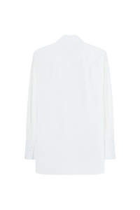 Tuxedo Pleated Shirt in Cotton