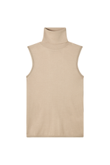 Turtleneck Vest in Cashmere Silk