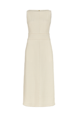Boat Neck Dress in Boucle
