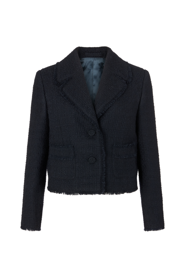 Cropped Jacket in Boucle