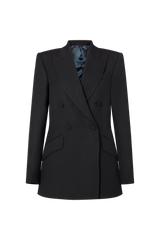 Double Breasted Jacket in Wool Twill