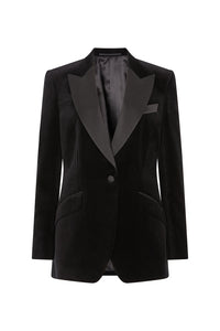 Tuxedo Jacket in Velvet