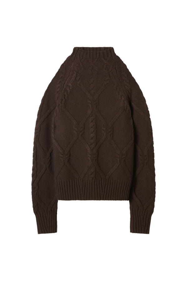 Cable Turtleneck in Cashmere